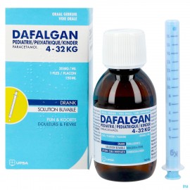 Dafalgan Pediatrie 30mg/ml Sol Buv. 150ml