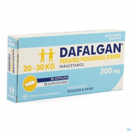 Dafalgan Pediatrie 300mg Suppo 12