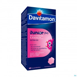 Davitamon junior framboos 60 tabl nf