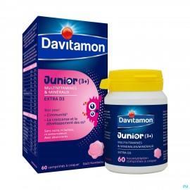 Davitamon junior framboos 60 tabl nf