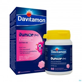 Davitamon junior framboos 60 tabl nf