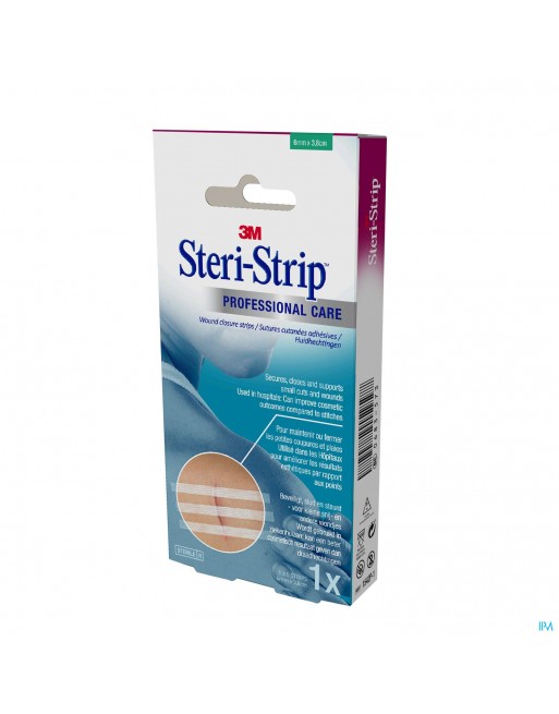 Steri-strip 3m Ster 6,0mmx 38mm Doos 1x 6 1542p-1