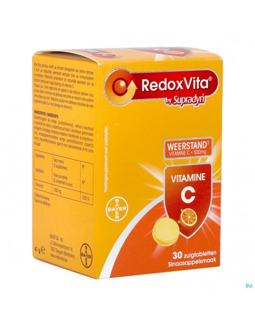 Redoxvita 500mg Sinaas Zuigtabl 30