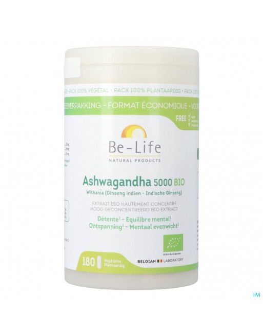 Ashwagandha 5000 Bio Be Life Caps 180