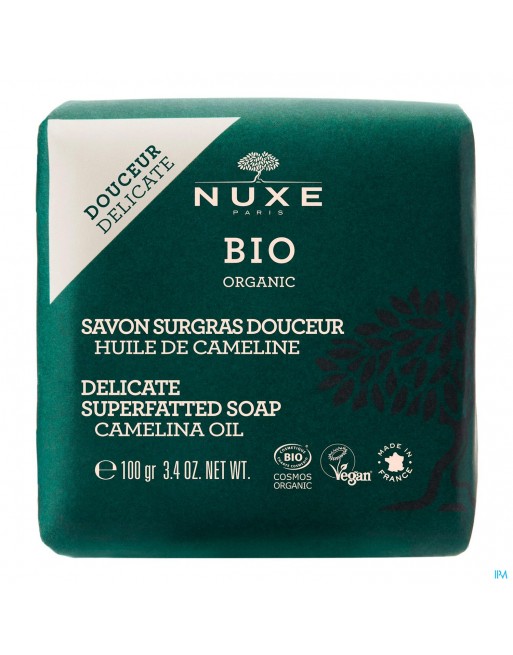 Nuxe Bio Savon Surgras Douceur Huile Cameline 100g