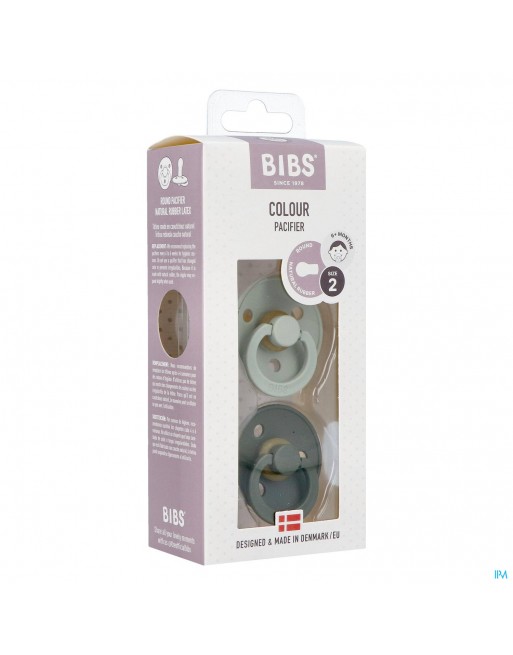 Bibs 2 Fopspeen Duo Sage Hunter Green