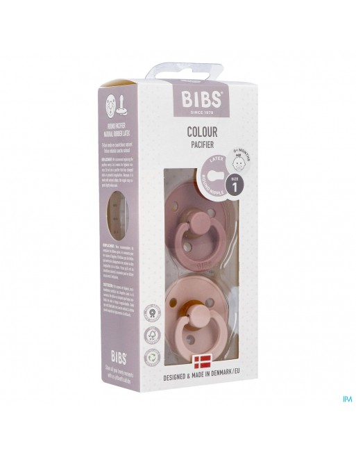 Bibs 1 Fopspeen Duo Woodchuck Blush