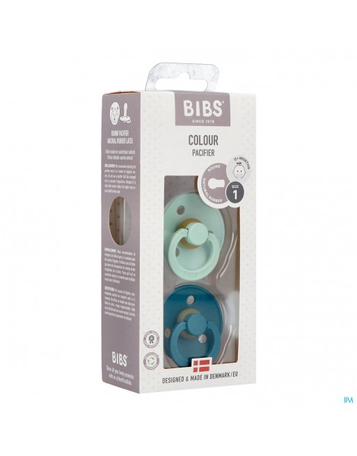 Bibs 1 Fopspeen Duo Mint/forest Lake 2