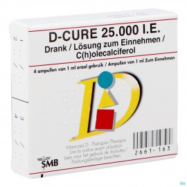 D-cure amp oral 4x 25000ui/1ml