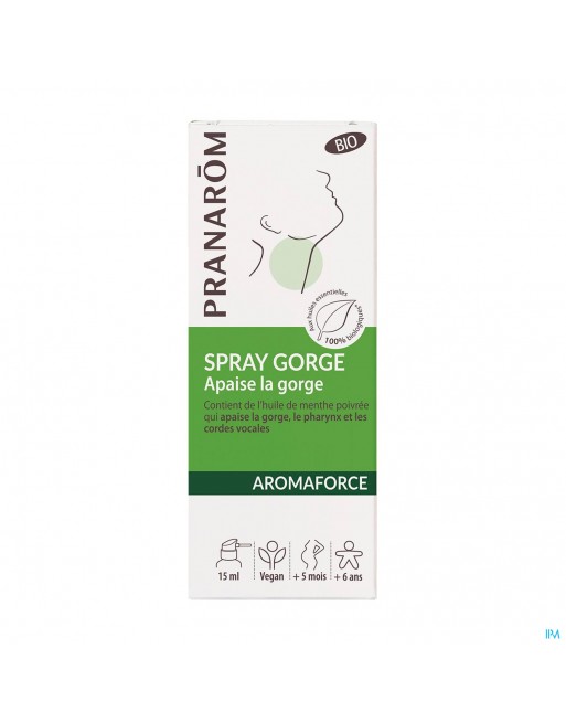 Aromaforce Bio Verzachtende Keelspray 15ml