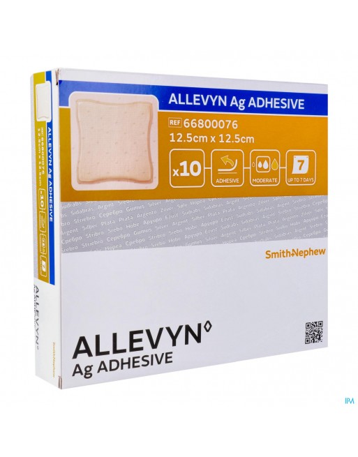 Allevyn Ag Adhesive Ster 12,5x12,5cm 10 66800076