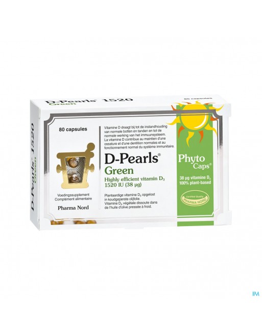 D-pearls Green 1520 V-caps 80