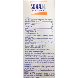 Boiron stodaline sirop sans sucre 200 ml