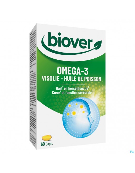 Biover Omega 3 Huile Poisson Caps 60