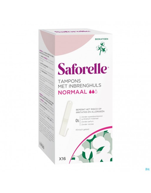 Saforelle Tampons Inbrenghuls Normaal 16