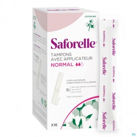 Saforelle Tampons Inbrenghuls Normaal 16
