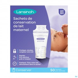 Lansinoh Bewaarzakjes Moedermelk 50 40056