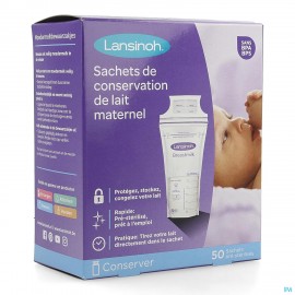 Lansinoh Bewaarzakjes Moedermelk 50 40056