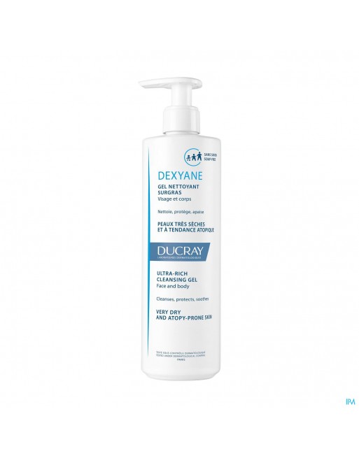 Ducray Dexyane Reinigende Gel Overvet 400ml
