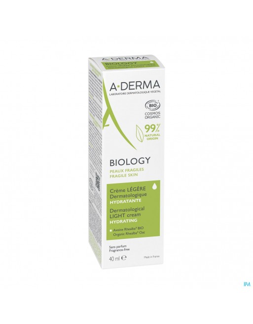 Aderma Biology Lichte Creme Dermatolog. 40ml