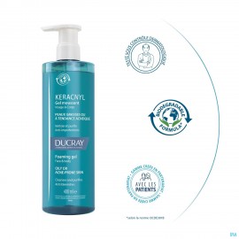 Ducray Keracnyl Gel Moussant 400ml Nf