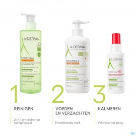 Aderma Exomega Control Reinigingsgel 2in1 500ml