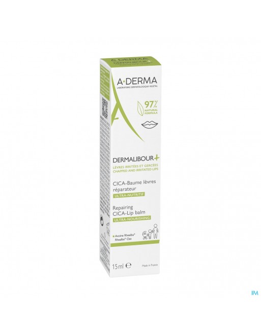 Aderma Dermalibour+ Cicabaume Levres 15ml