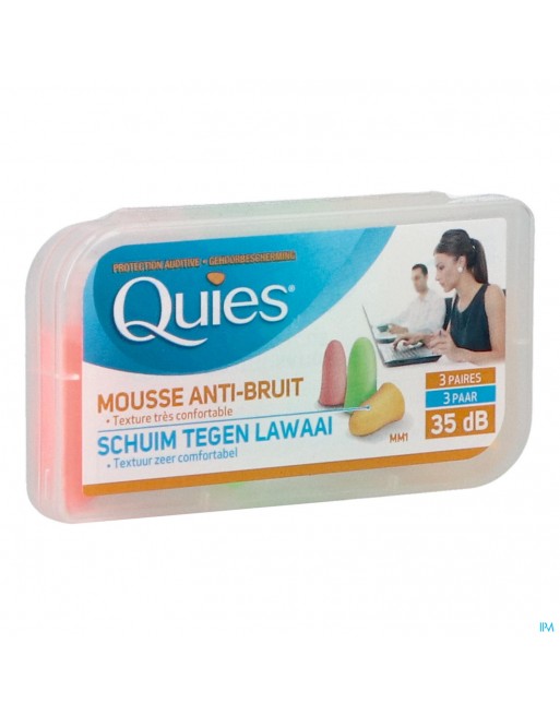 Quies Protection Auditive Mousse 3 Paires