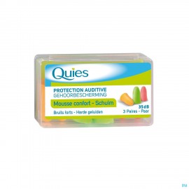 Quies Protection Auditive Mousse 3 Paires