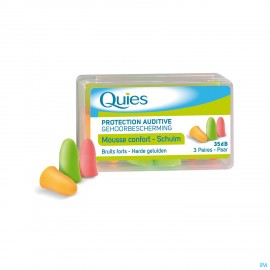 Quies Protection Auditive Mousse 3 Paires