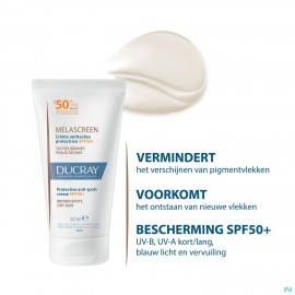Ducray Melascreen Cr A/pigmentvlekken Ip50+ 50ml