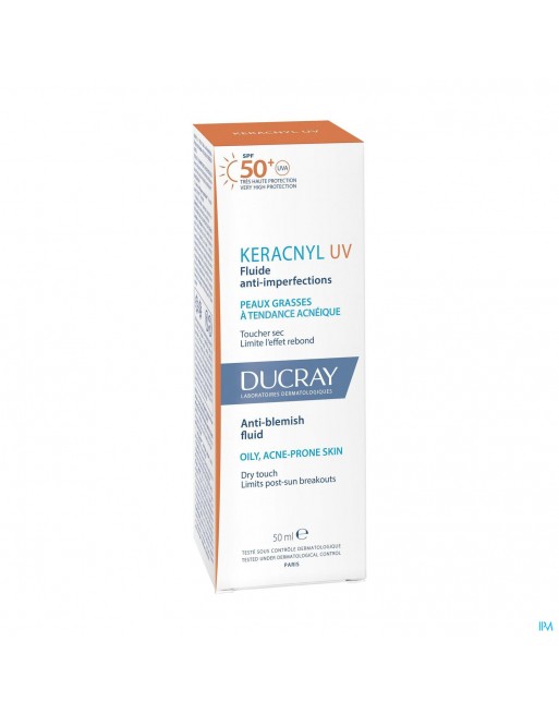 Ducray Keracnyl Fluide Uv50+ A/onzuiverheden 50ml