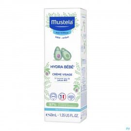Mustela Bb Hydra Gelaatscreme Droge Huid Tube 40ml