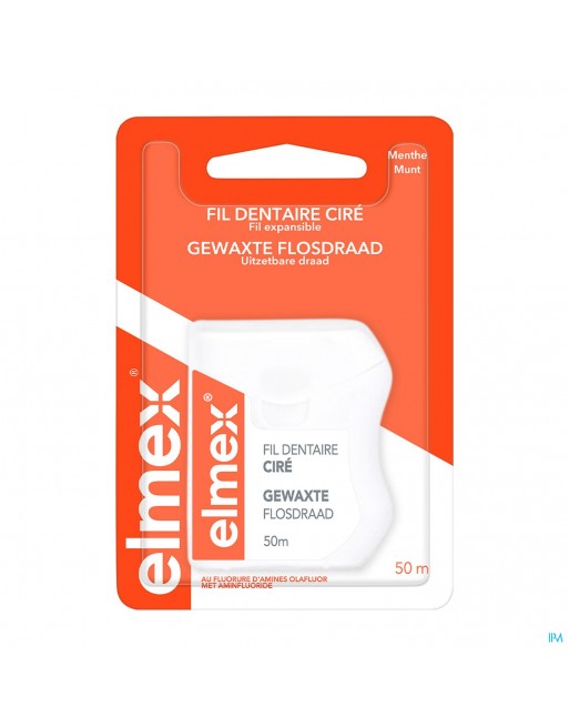 ELMEX® GEWAXTE FLOSDRAAD 50M