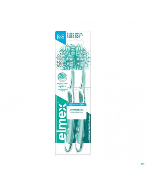 Elmex Brosse Dents Sensitive Pro Extra Souple Duo
