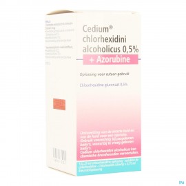 Cedium Chlorhexidini Gluc Alc 0,5% 125ml+azorubine