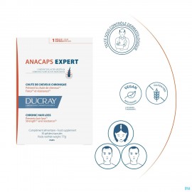 Ducray Anacaps Expert Progres. Haarutival Caps 90