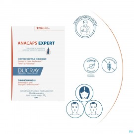 Ducray Anacaps Expert Progres. Haarutival Caps 90