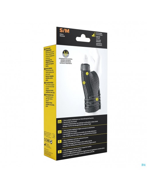 Futuro Attelle Pouce Deluxe Noir S- M 12,7-16,5cm