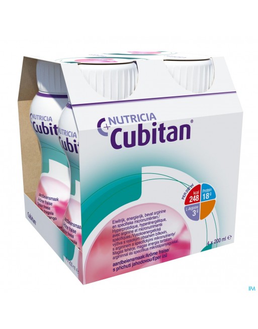 Cubitan fraise           4X200ml