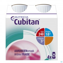 Cubitan fraise           4X200ml