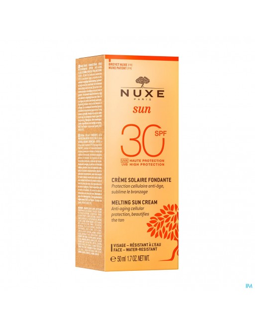 Nuxe Melting Sun Face Cream Ip30 Tube 50ml