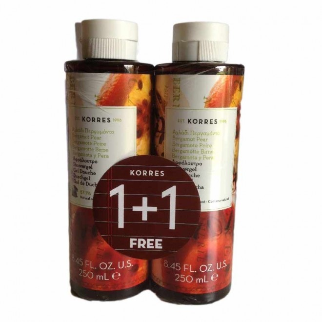 Korres Kb Douchegel Bergamote Pear 2X250ml Promo