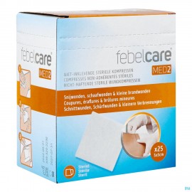 Febelcare Med2 Komp.n/inkl. Ster. 5,0x 5,0cm 25x1