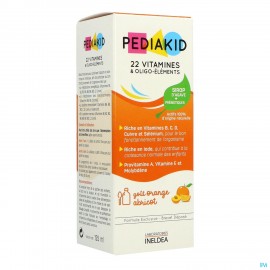 Pediakid 22 Vitalubes & Oligo Elements Fl 125ml