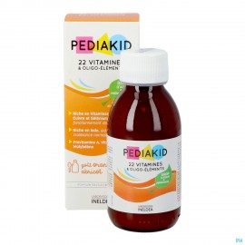 Pediakid 22 Vitalubes & Oligo Elements Fl 125ml
