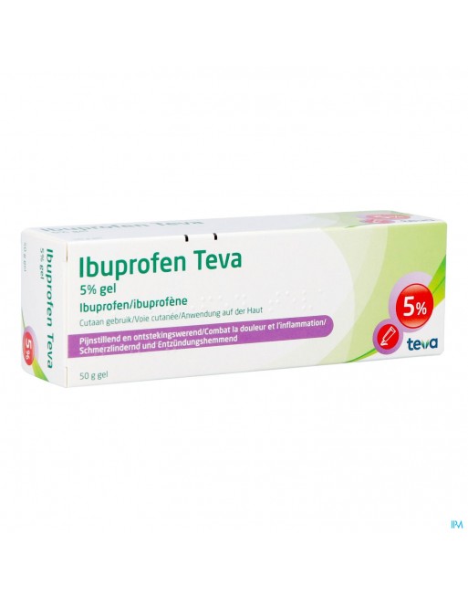 Ibuprofen Teva Gel Tube 50g