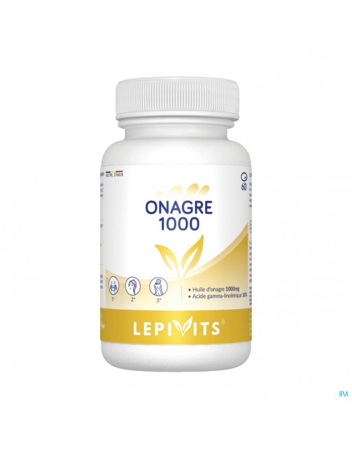 Lepivits Huile Onagre 1000mg Caps 60