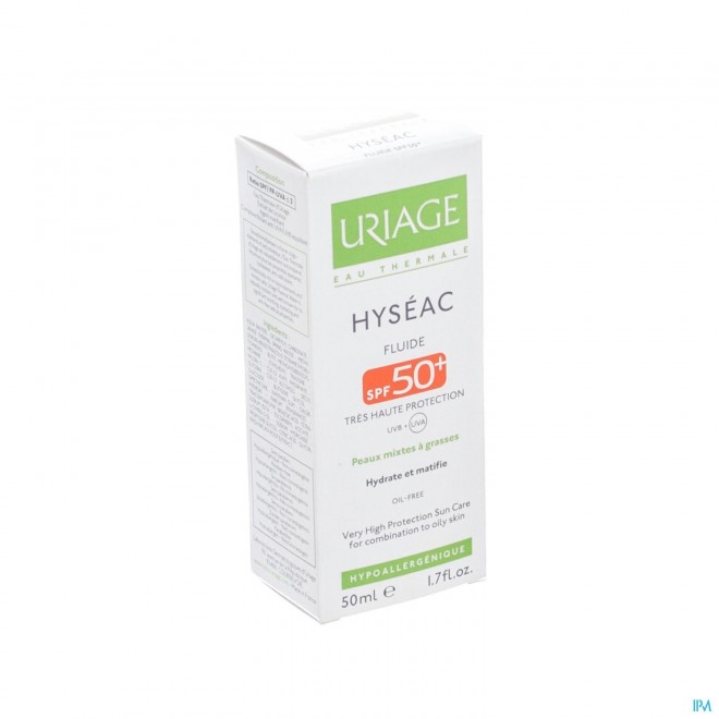 Uriage Hyseac Fluide Sol Ip50 Gem.h-vh Tube 50ml