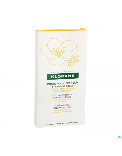 Klorane Cire Dépilatoire À Froid Visage / Zone Sensible 6 pièces